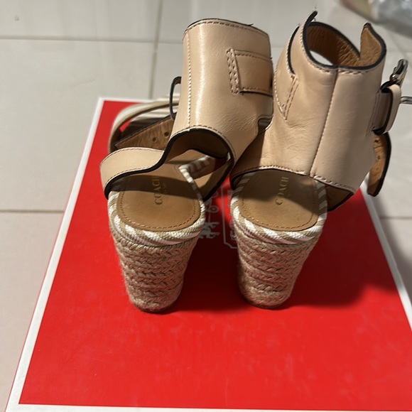 Coach Helen getwy cab stripe/leather wedges - Picture 4 of 4